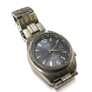 Vintage Casio Wave Ceptor Analog Men's Solar Radio-Controlled Watch WVQ-110DJ - Picture 1 of 3