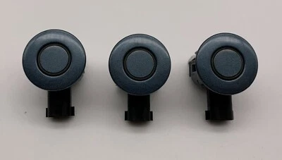 Juego de 3 sensores de objetos de estacionamiento parachoques trasero azul acero híbrido Lincoln MKZ 10-14 OEM Foto 1 de 4