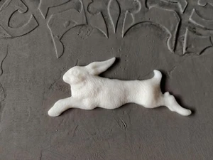 Apliques de resina Rabbit, Running Bunny 6 piezas 10,7x4 cm | Muebles onlays - Imagen 1 de 3