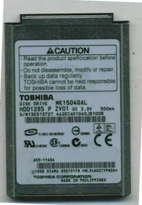 Viel 10 Toshiba 10GB 4200 RPM, 1.8 " HDD MK1504GAL für Ipod Classic 2nd Gen - Bild 1 von 1
