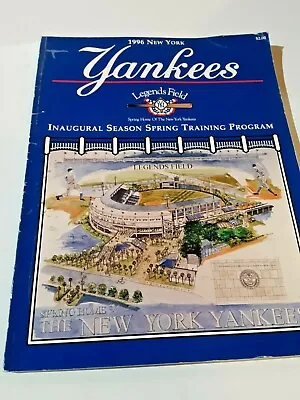 NEW YORK YANKEES 1996  INAUGURAL LEGENDS FIELD SPRING TRAINING PROGRAM - Image 1 of 4