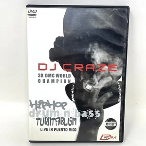 DJ Craze Hip Hop Drum and Bass Live in Puerto Rico DVD Vtg 2003 DMC World Champ - Picture 1 of 4