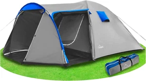 Tenda Campeggio Tenda 4 Posti Turistica - Tropicale Impermeabile 3000M, Tenda Da - Foto 1 di 12