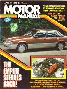 Motor Manual April 1984 #505 Holden VK Commodore HDT Magnum Porsche 911 Gazelle - Picture 1 of 1