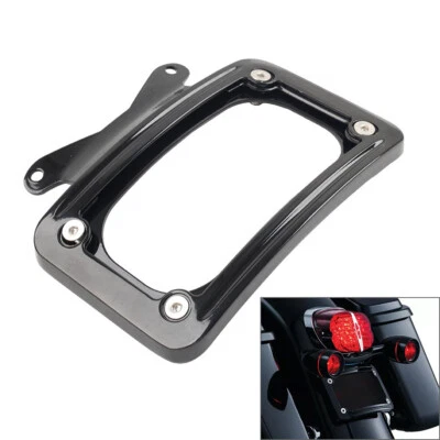 Curved License Plate Mount Bracket For Harley Touring Street Road Glide King Foto 1 de 4