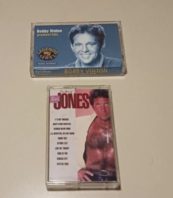  Bobby Vinton and Tom Jones Music Cassette Tapes 2 pack Bundle. Foto 1 de 4