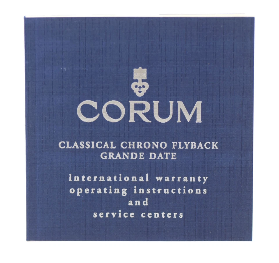 Corum Classica Flyback Grande Date Libretto Manuale - Immagine 1 di 1