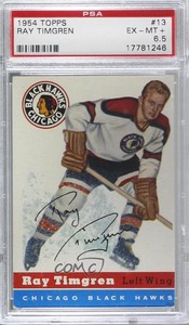 1954-55 Topps Ray Timgren #13 PSA 6.5