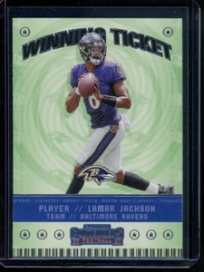 2020 Panini Contenders Winning Ticket Lamar Jackson Insert #WT4 Baltimore Ravens - Picture 1 of 2