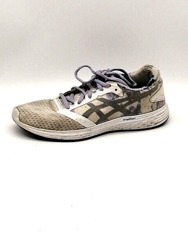 Scarpe da passeggio Asics donna sneakers Patriot 10 beige stringate AmpliFoam 7 5