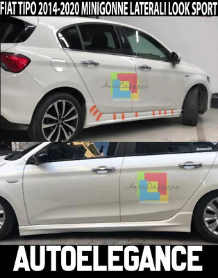 Fiat Tipo Hatchback Sedán Sw Faldas Lateral ABS Look Deportivo Abajo Puerta - Imagen 1 de 4