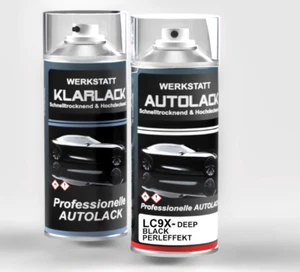 Spraydose Autolack -Set für VW LC9X DEEP BLACK PERLEFFEKT 2x400ml - Bild 1 von 2