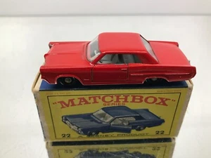 MATCHBOX LESNEY 22 PONTIAC GP SORTS COUPE BPW -RED 3inch- GOOD IN E2 BOX - 373 - Imagen 1 de 9