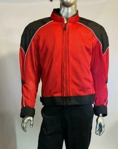 Tourmaster Men's Series 2 Jacket Motorcycle Jacket Red Black MENS Large 44 - Picture 1 of 6
