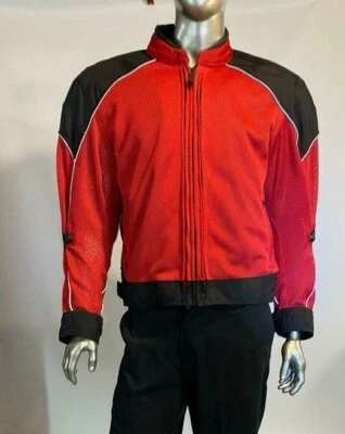 Tourmaster Men's Series 2 Jacket Motorcycle Jacket Red Black MENS Large 44 - Image 1 of 4