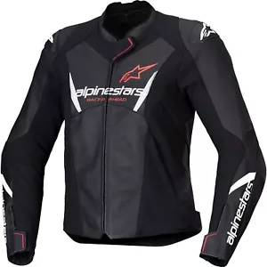 Chaqueta de moto para mujer - Alpinestars Stella Faster V3 - Chaqueta de cuero Sport Racing - Imagen 1 de 4