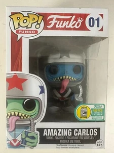 2016 SDCC Exclusive Funko Pop! Spastik Plastik Amazing Carlos Ltd. 480 Rare - Picture 1 of 7