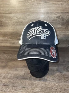 US Open 2015 Hat Cap Strap Back Black White Chambers Bay Golf Couse Mens - Picture 1 of 7
