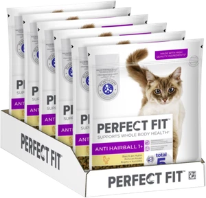 6x750g Perfect Fit Katzenfutter Trockenfutter Anti-Hairball mit Huhn - Bild 1 von 6