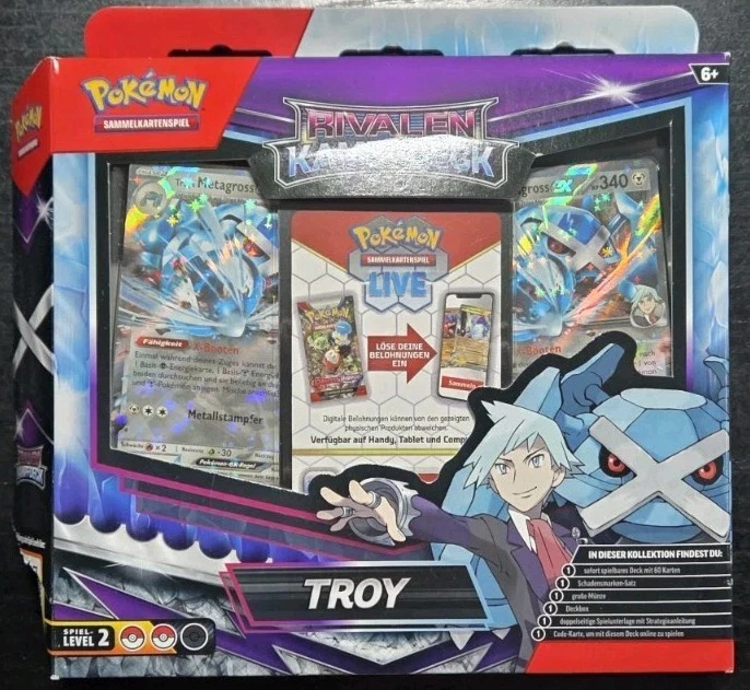 Pokémon Rivalen Kampfdeck TROY Metagross EX Sammelkartenspiel DE - geöffnet - Bild 1 von 1