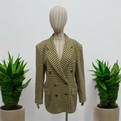 Blazer de lana pata de gallo ESCADA by Margaretha Ley, talla 42, vintage Foto 1 de 4