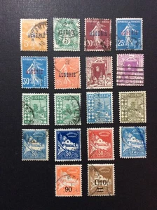 BroadviewStamps Argelia Francesa 18 sellos usados.  AÑO 1924-27.  F-VF - Imagen 1 de 1