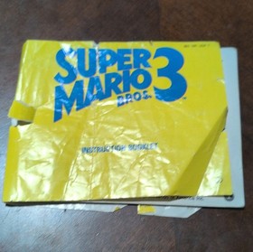 Super Mario Bros. 3 Nintendo NES Original Instruction Manual English - Complete