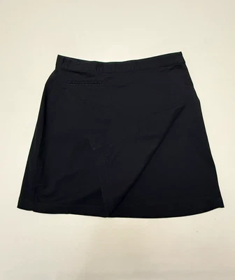 Vintage NWT Esprit Women's Black Wrap Mini Skirt 100% Cotton SZ 7/8 - Image 1 of 4