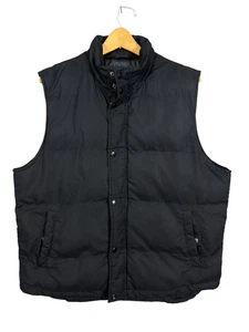 St John's Bay Puffer Vest Vintage Men's Size L Black Warm Soft Polyester - Picture 1 of 8