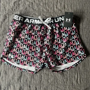 Under Armour Play Up UA bedruckte Mädchen sportliche Jugend Shorts Größe XL - Bild 1 von 5