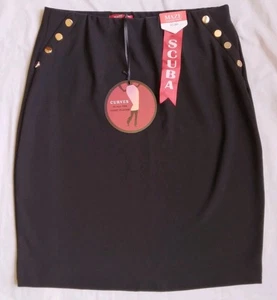 Maze Collection Scuba Skirt Black Women's Size XL NWT - Picture 1 of 6