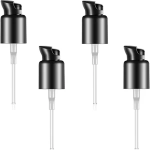 4 Pcs Replacement Foundation Pump Black Plastic Cosmetic Liquid Make up Bottle P - Picture 1 of 12