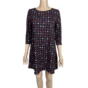 Disney Parks Paris Polka Dot Dress Womens Medium 3/4 Sleeve Casual Medium NWOT - Picture 1 of 9