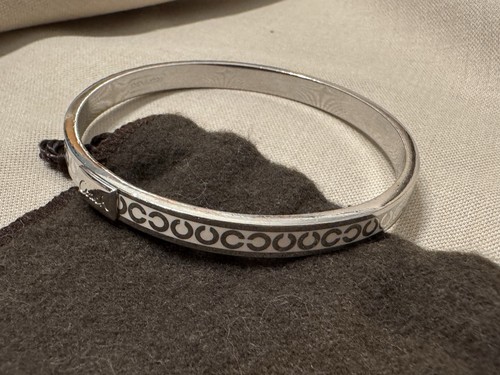 Bracciale Coach Firmato Smalto Bianco