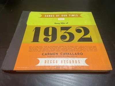 Songs Of Our Times Hits Of 1932 Vintage Decca Vinyl Records Book Vintage Vinyls Foto 1 de 4