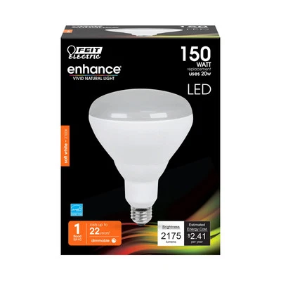 Dimmable BR40 LED Light Bulb 2175 Lumens 2700K Soft White Energy Efficient - Image 1 of 4