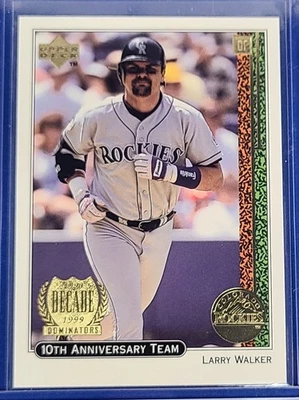 1999  Upper Deck 10th Anniversary Team  #X29 Larry Walker Baseball Card r - Image 1 of 2