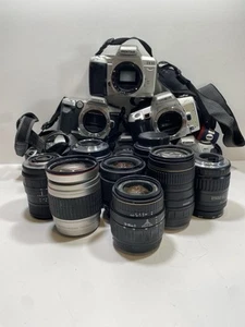 Canon eos rebel g, Minolta, Pentax, Etc. Camera Bundle - Picture 1 of 7