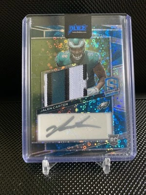Jalen Carter 2023 Spectra Rookie Patch Auto /50. Clean - Image 1 of 2