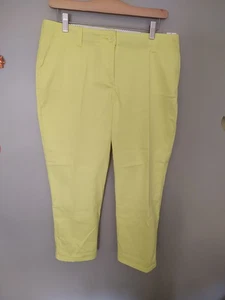 Crown & Ivy zitronengelb khaki adrette Nantucket Größe 10P - Bild 1 von 8