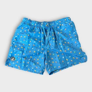 NWOT Kangol Mens Size Small Shorts Paper Boat Multi-color Swim Surf Beach Skater - Picture 1 of 4