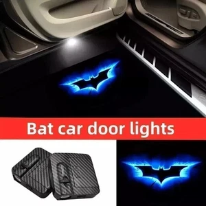 2 Stk Blau LED Licht Tür Licht Projektor Dark Knight Batman Projektor Schatten - Bild 1 von 11
