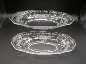 Fostoria MIDNIGHT ROSE Sellerie/Olive Schalen (2er Set) 9" und 11 1/2" - Bild 1 von 6