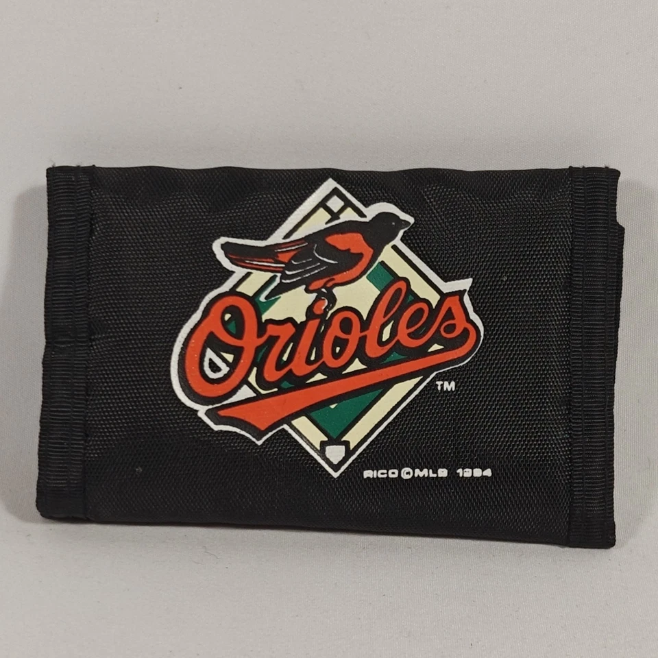 Vintage Baltimore Orioles Hook N Loop Wallet MLB Billfold MLB 1994 RICO - Image 1 of 4
