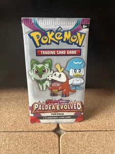 Pokemon Card - S&V Paldea Evolved - Fun Pack - 3 Cards - Factory Sealed Sample - Picture 1 of 2