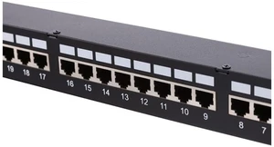 Delock 19' Patchpanel 24-port cat 6 1HE black (43295) - Afbeelding 1 van 1