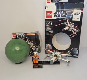 Lego Star Clone Wars 9677 X-WING STARFIGHTER with YAVIN 4 - Pilot Minifigure