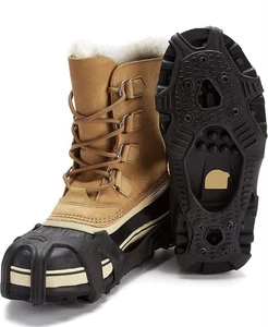 Icetrax ITV3- HEX GRIP ICE CLEATS L/XL CARBON STEEL SPIKES PAIR NEW - Picture 1 of 5