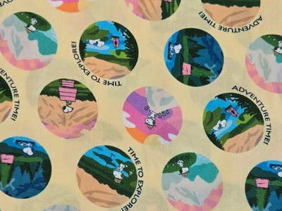 PEANUTS Snoopy Adventure Springs Creative Cotton Fabric - FAT QUARTER - Image 1 of 4
