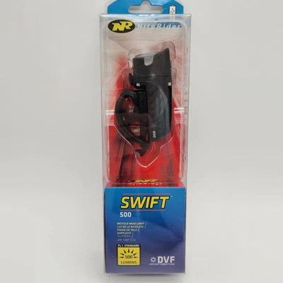 NiteRider Swift 500 Rechargeable Bicycle Headlight Black New Old Stock - Image 1 of 3